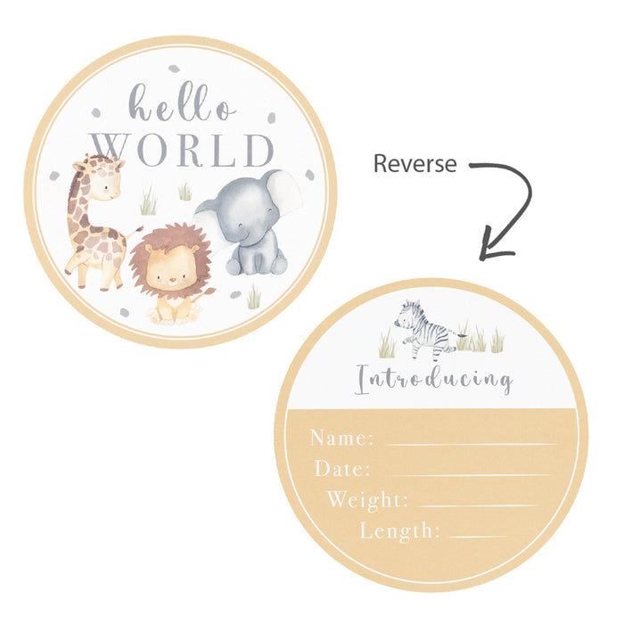 Living Textiles | Hello World Gift Set - Savanna Babies