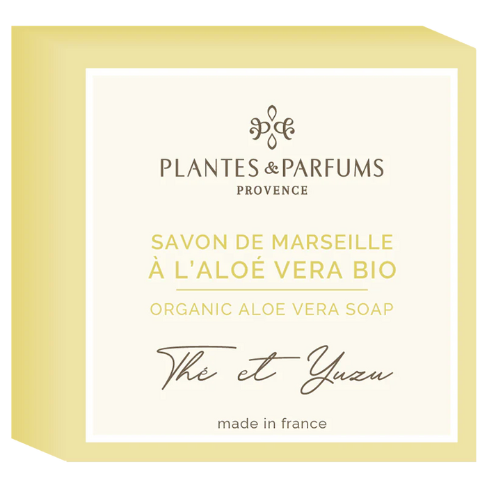 Plantes & Parfums | Tea & Yuz Marseille Soap 100g (The et Yuzu)