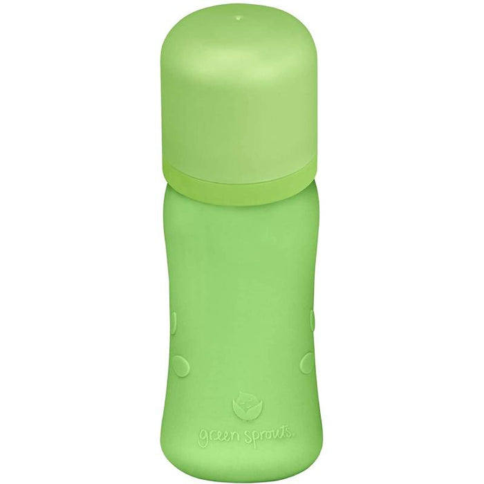 Baby Bottle made from Glass w Silicone Cover-8oz-Aqua-0mo+ - Lozza’s Gifts & Homewares 