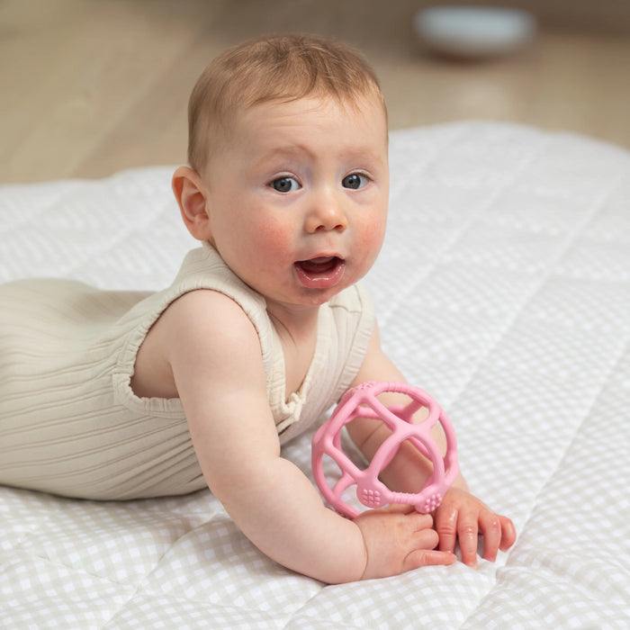 Playground by Living Textiles | Silicone Teething Ball - Light Pink