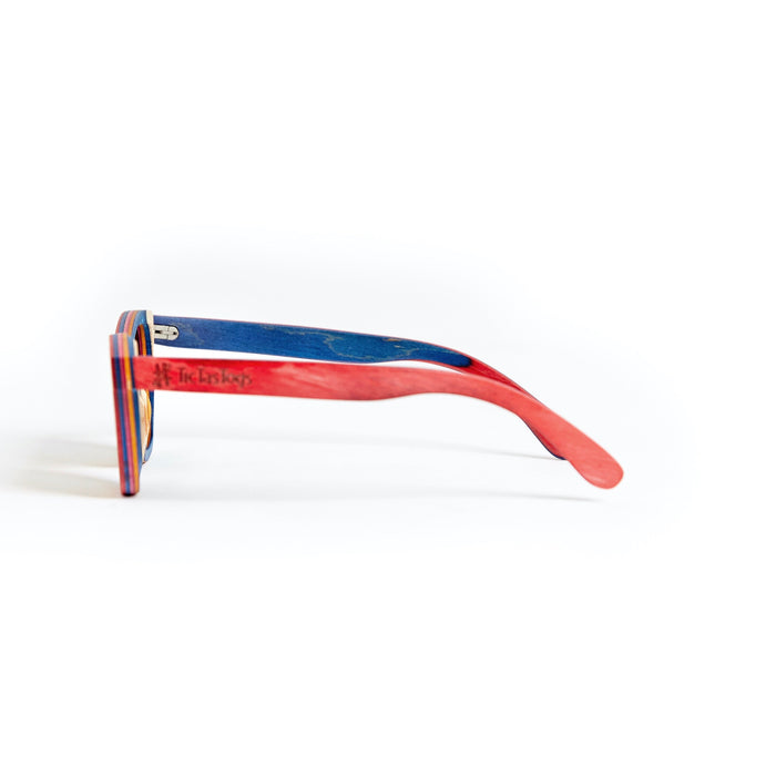 Kids Wood Sunglasses | Red