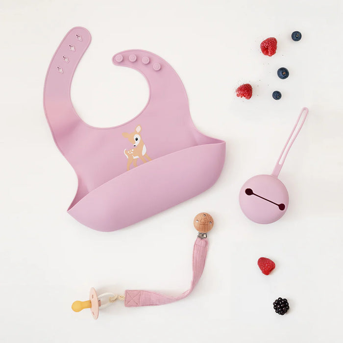 Playground | Silicone Bib - Fawn/Lilac