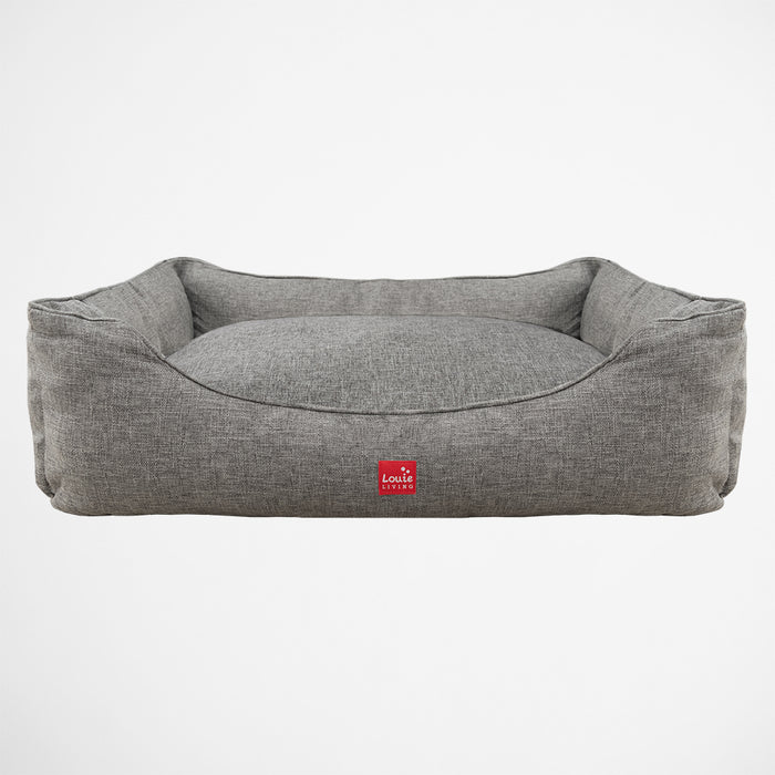 Louie Living | Rectangle Lounger Pet Bed - Grey