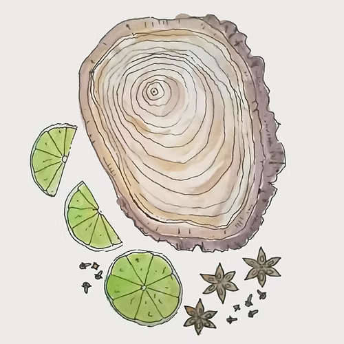 Inoko Australia Candle Vessel & Two Candle Refills - Concrete Rustic (Large)