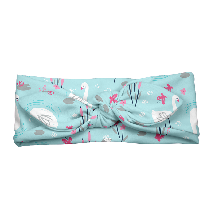 i.play Swim & Sun Headband-Light Aqua Swan-3mo+ - Lozza’s Gifts & Homewares 