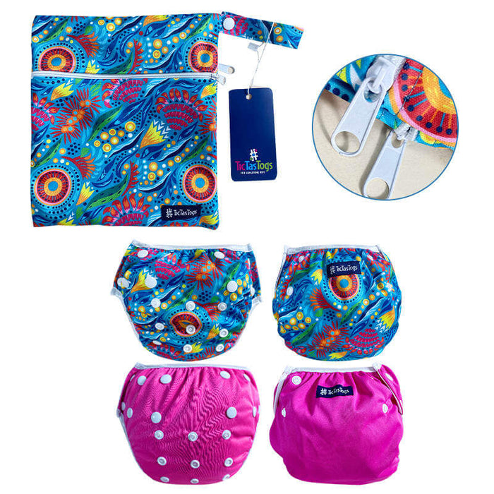 Reuseable Swim Nappy 2 Pack | Bush Blooms