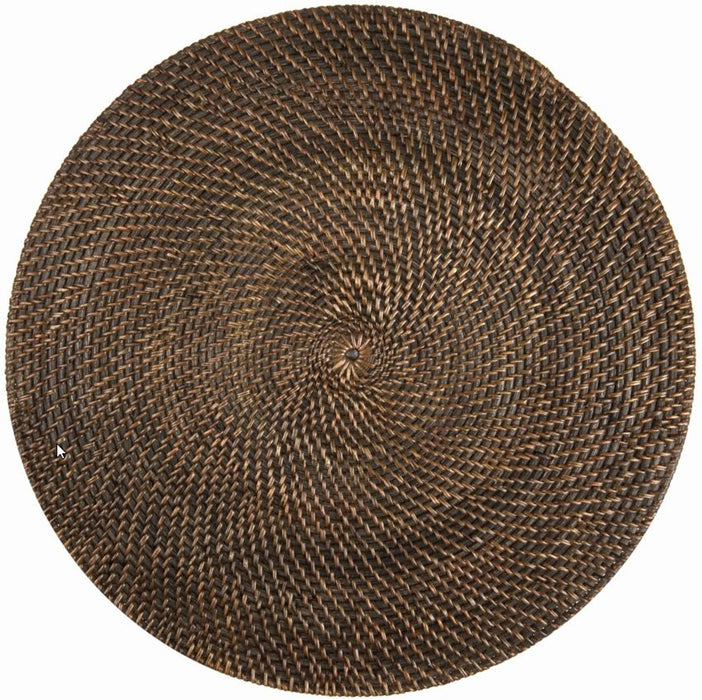 Cinnamon |  Round Dark Rattan Placemat