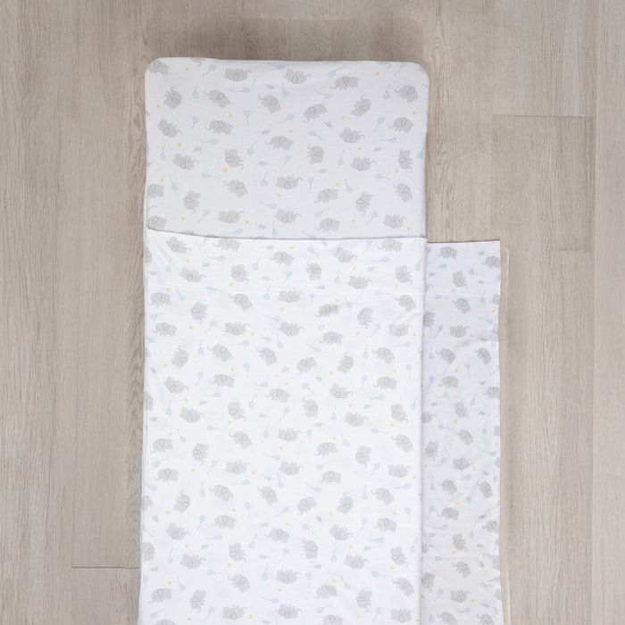 Living Textiles | Childcare Stacking Bed Sheet Set - Mason Elephant