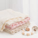 Living Textiles | Bamboo Cotton Heirloom Blanket - Blush - Lozza’s Gifts & Homewares 