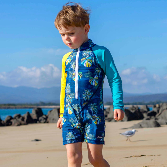 Boys All-in-one Swim Snap Sunsuit | Hawaii