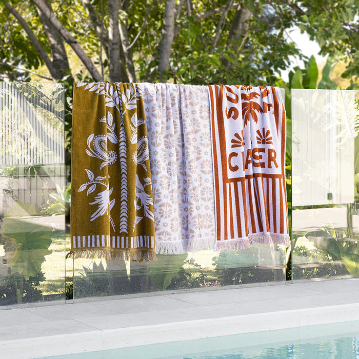 Bambury | Beach Towel S23 - Jacquard Sunshine