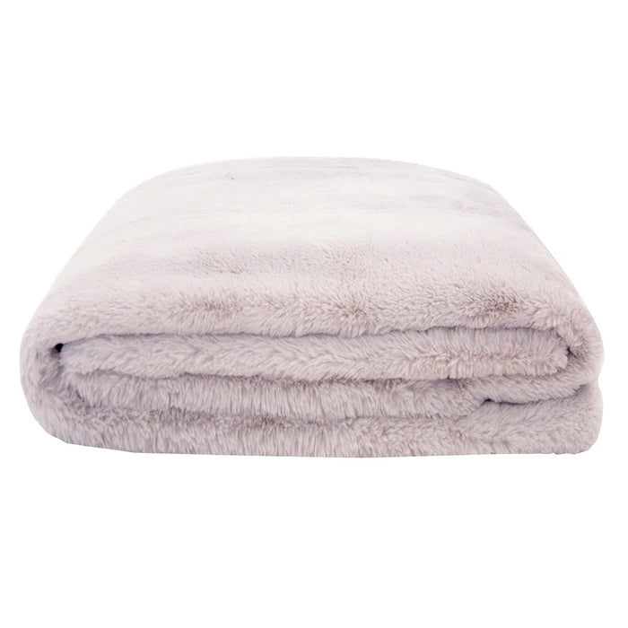 Bambury | Frida Faux Fur Throw - Thistle