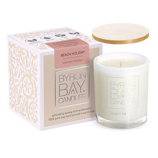 Byron Bay Candles | 30 Hour Scented Pure Soy Candle - Beach Holiday