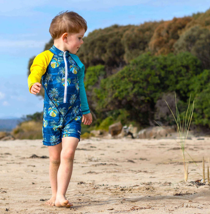 Boys All-in-one Swim Snap Sunsuit | Hawaii