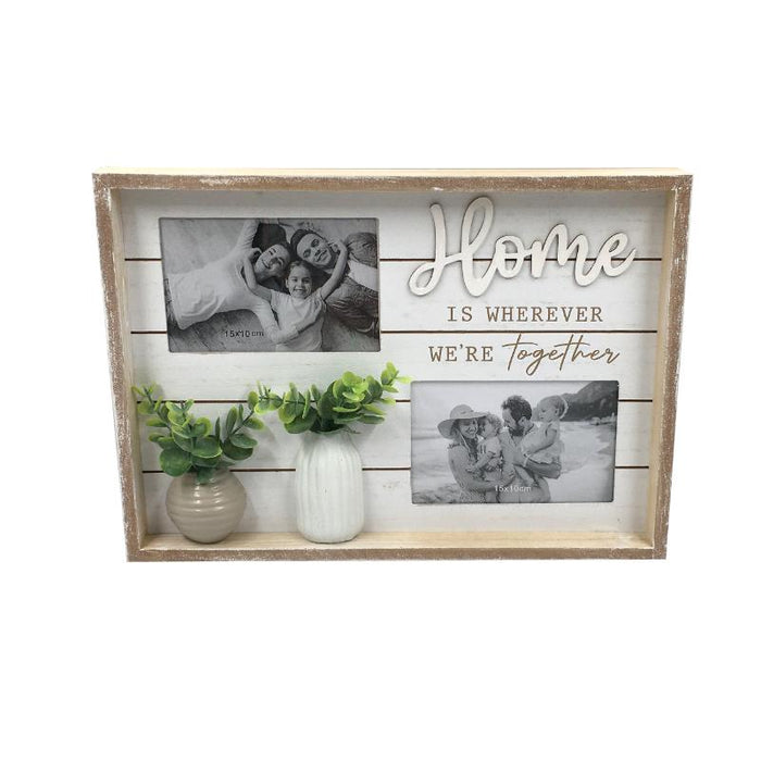 Home Photo Frame with Greenery - 36x26cm