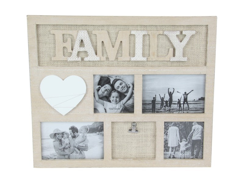 Family Collage Photo Frame - 40x34cm