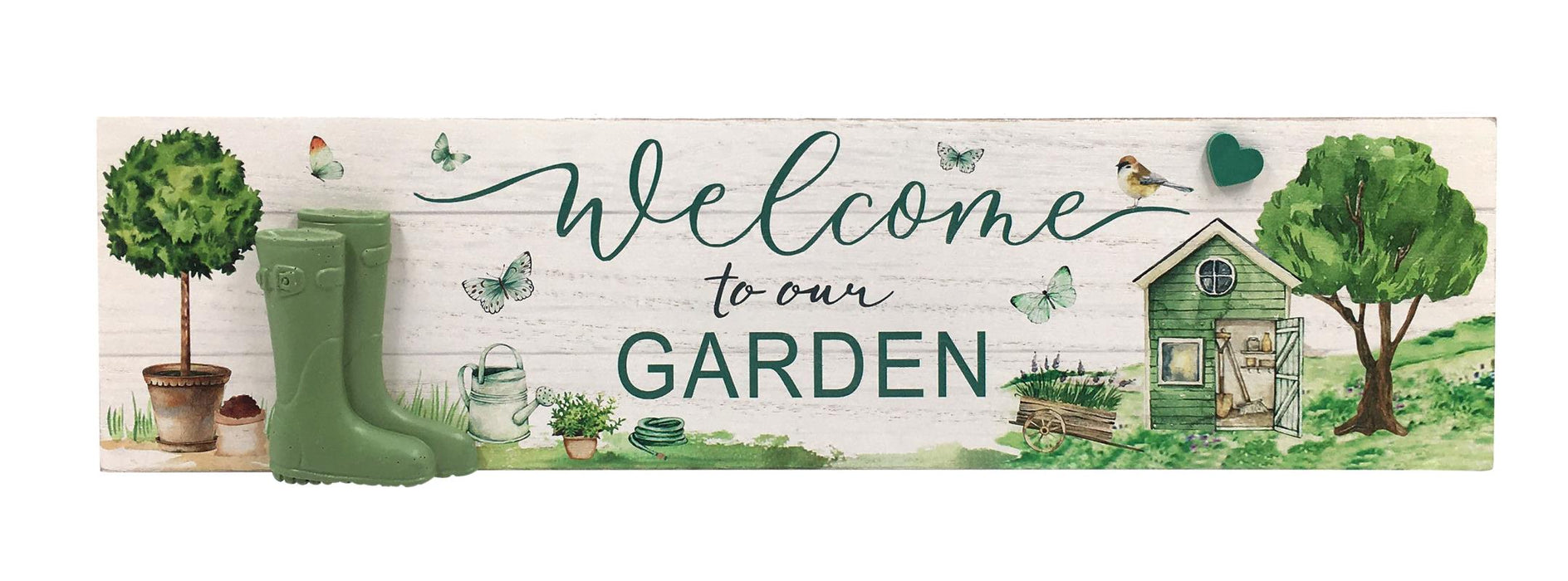 Welcome to our Garden Plaque - 40cm