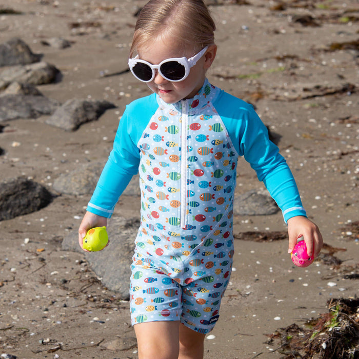 Girls All-In-One Swim Sunsuit | Fish Frenzy