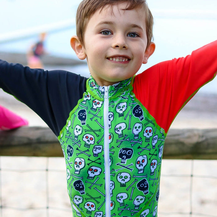 Boys All-in-one Swim Sunsuit | Skullduggery