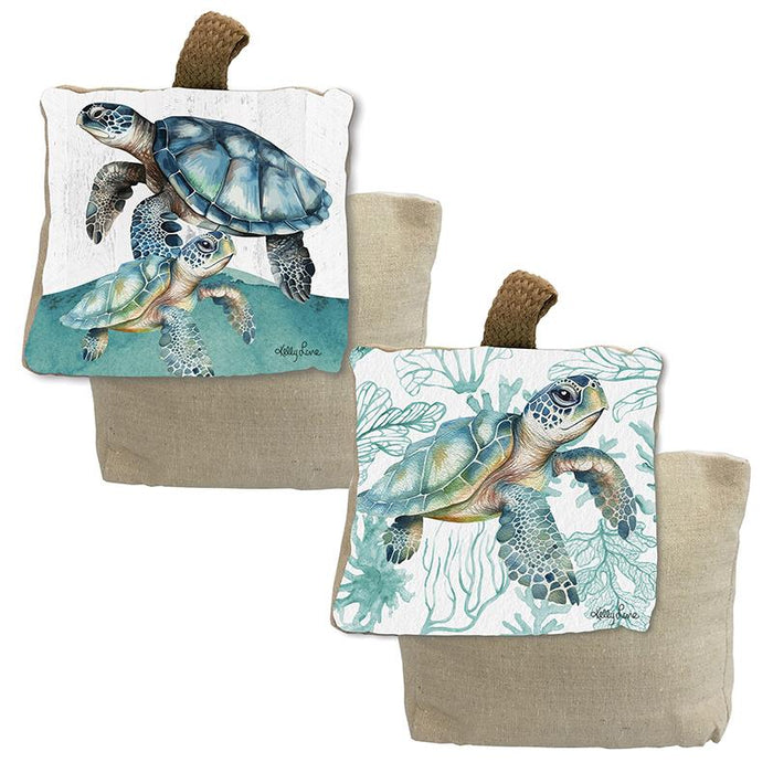 Kelly Lane | Coastal Turtle Door Stop - 2 Asstd - 18x18cm