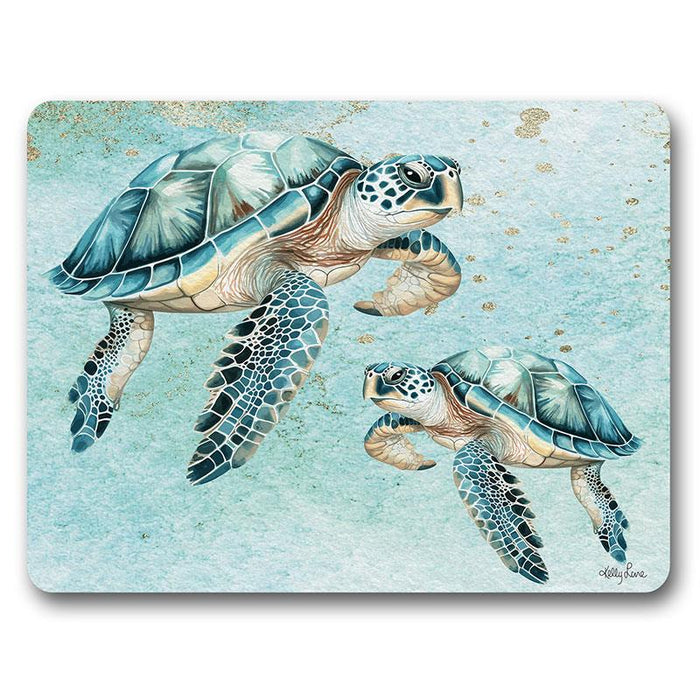 Kelly Lane | Aqua Turtle Set of 6 Cork Placemats - 34x27cm