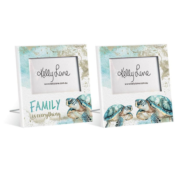 Kelly Lane | Aqua Turtle Photo Frame - 2 Pieces - 20x20cm