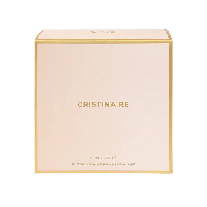 Cristina Re | Coupe Estellel Gold Set of 2 Wine Glass