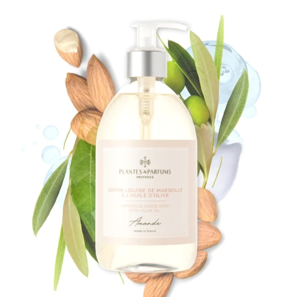 PLANTES & PARFUMS | Savon Liquide De Marseille - Almond Scented Liquid Soap (Amanda)