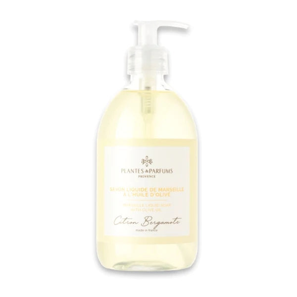 PLANTES & PARFUMS | Savon Liquide De Marseille - Lemon Bergamot Scented Liquid Soap (Citron Bergamote)