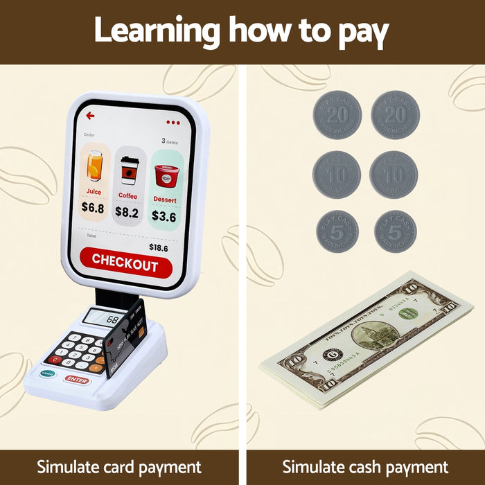 Keezi Kids Supermarket Pretend Play Set | Shopping Role Play Toy 48PCS