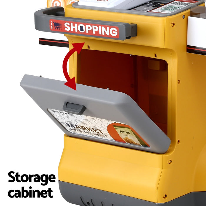 Keezi Kids Supermarket Pretend Play Set | Shopping Role Play Toy 48PCS