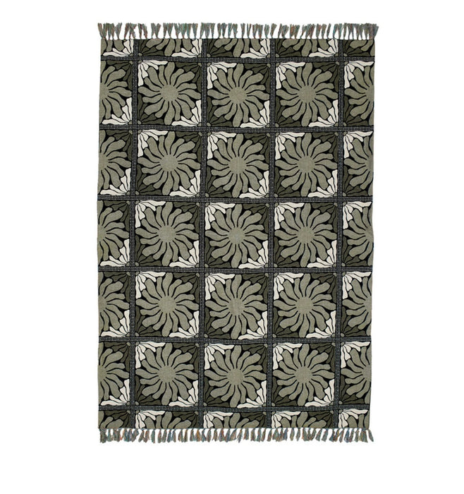 Bambury | Zinnia Throw Blanket - Moss