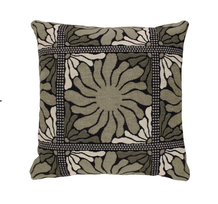 Bambury | Zinnia Square Cushion Moss