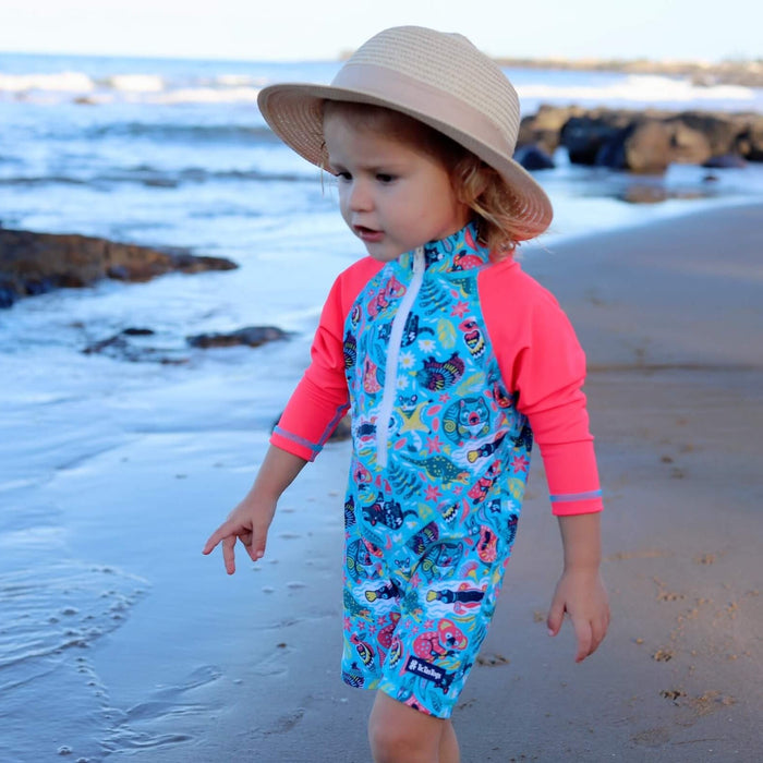 Kids All-in-one Snap Swim Sunsuit | Bush Wonderland