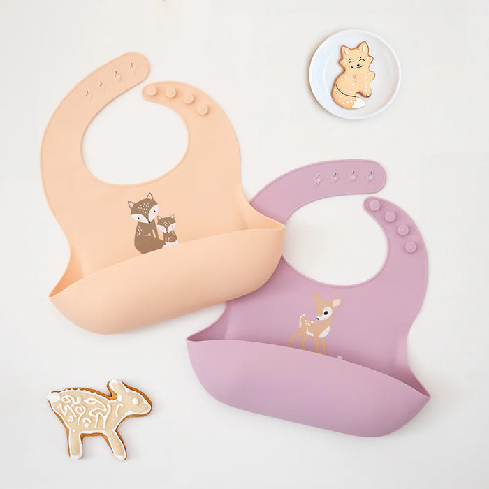 Playground | Silicone Bib - Fawn/Lilac