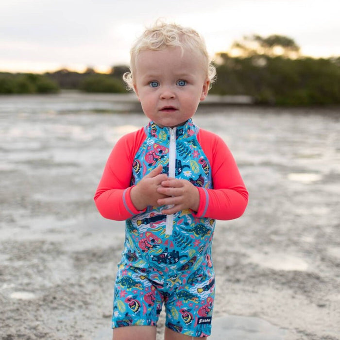 Kids All-in-one Snap Swim Sunsuit | Bush Wonderland