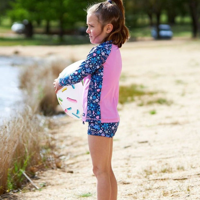 Girls Beach Short | Flower Power