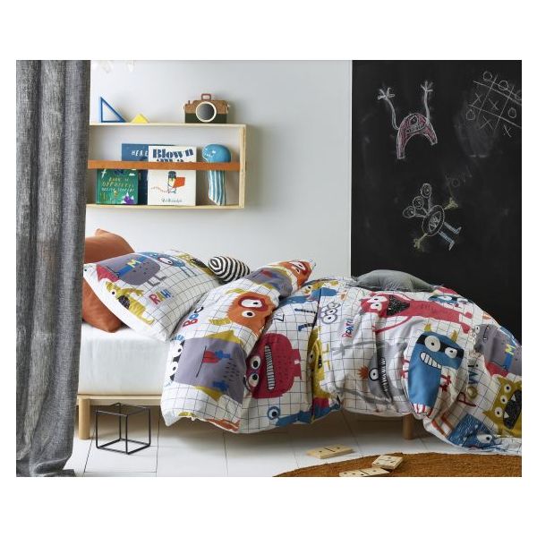 Happy Kids | Single Monster Squad Glow In The Dark Quilt Cover