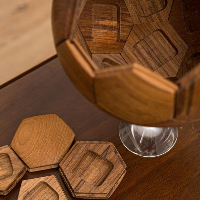 Handcrafted Wooden Football Puzzle – 3D Soccer Ball Assembly Kit