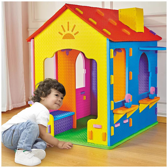 Funhouse EVA Foam Playhouse – Two-Room Kids Play Set