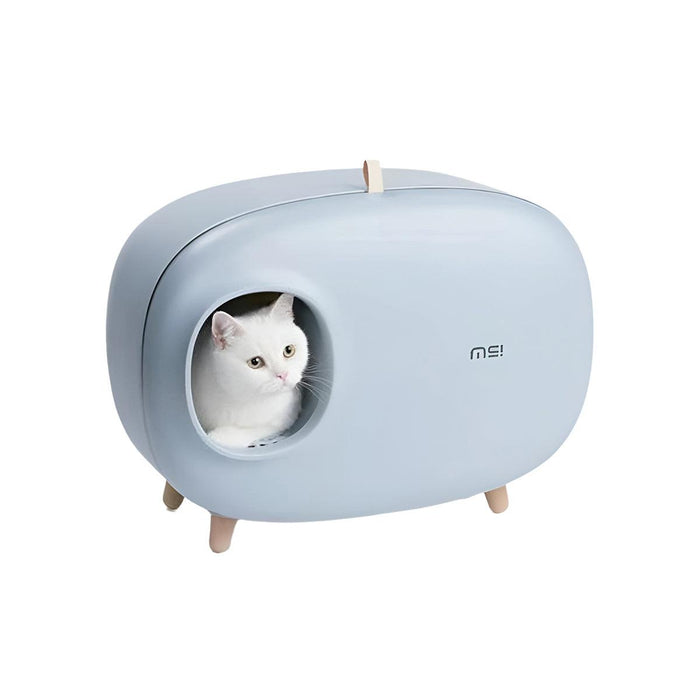 Makesure Cat litter Box Cat Litter Tray - White