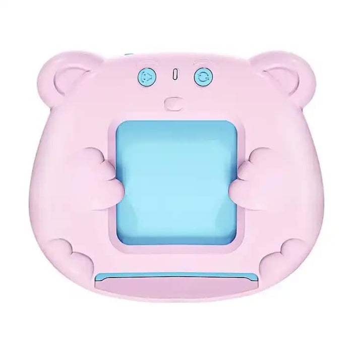 Pink Bear-Shaped Early Education Card Reader - Interactive Learning Toy with 510 Flashcards for Kids