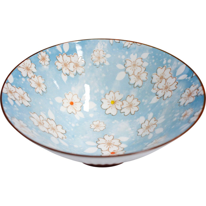 Lavida Blossom Deep Sky Blue Ceramic Dinnerware Set – 6 Piece Collection | Platter, Plates & Bowls