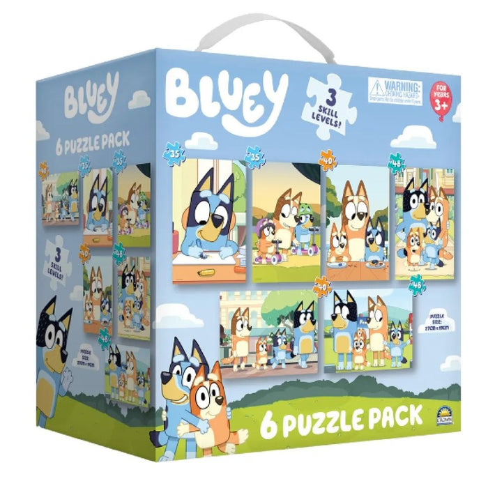 Bluey 6-in-1 Jigsaw Puzzle Pack