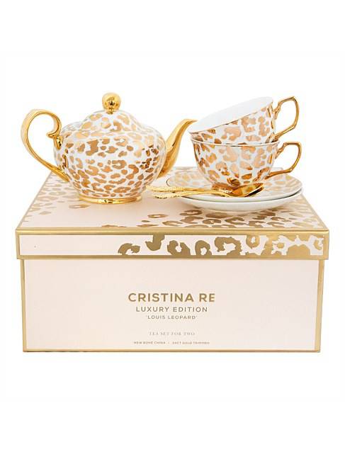 Two Cup & Teapot Tea Set -  Louis Leopard - Limited Edition - Lozza’s Gifts & Homewares 