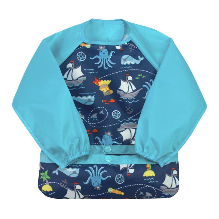 Snap & Go Easy-wear Long Sleeve Bib - Lozza’s Gifts & Homewares 