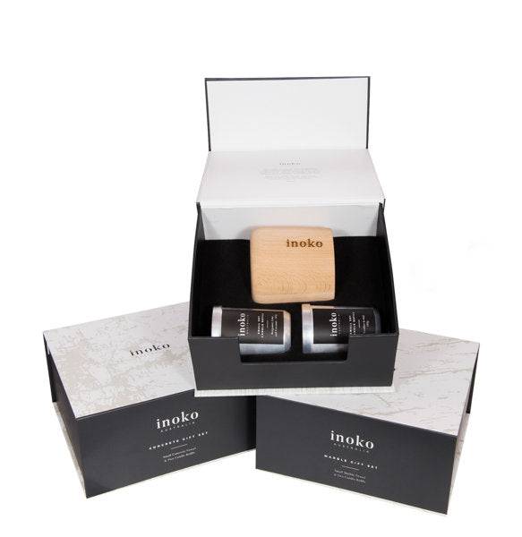 Inoko Australia Candle Gift Set - Timber - Lozza’s Gifts & Homewares 