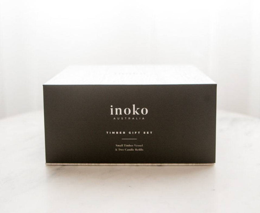 Inoko Australia Candle Gift Set - Timber - Lozza’s Gifts & Homewares 