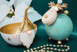 Santa Bowl Gold -  Small - Lozza’s Gifts & Homewares 