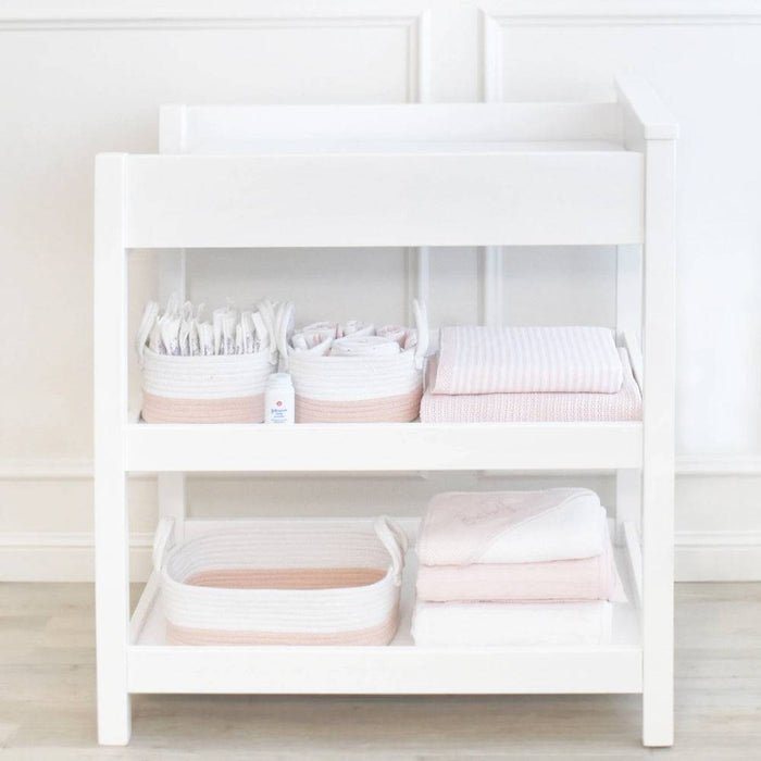 3pc Storage Set - Blush/white - Lozza’s Gifts & Homewares 